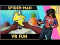 Spiderman vr explores bikini bottom