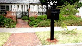 The original Mail Boss curbside mailbox – ultimate security and protection against mail-ID theft.