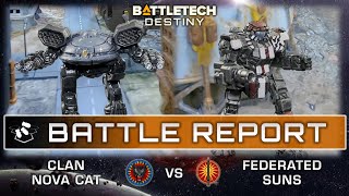 Clan Nova Cat Vs Federated Suns - Part 2 | Battletech Destiny Battle Report | Narrative Campaign