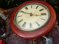 Vintage old  antique  postman  strike  wall clock for restoration see