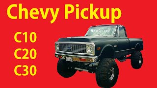 Lifted Chevy C30 4x4 Truck C10 1500 Pickup Video C/K Classic Mudder