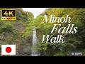 🇯🇵 Japan Ambient Nature Walk | Minoh Falls 4K 60fps | Lush Greenery and Crystal Water