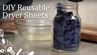DIY Reusable Dryer Sheets Using Essential Oils