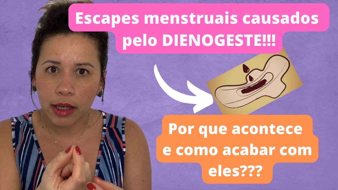 Como acabar com ESCAPES menstruais causados pelo DIENOGESTE??? - YouTube