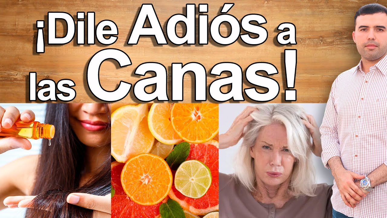 COMO ELIMINAR LAS CANAS Y EL PELO BLANCO - La Causa y La Cura del Pelo Blanco y Las Canas en Casa
