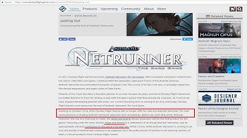 Android Netrunner: The End
