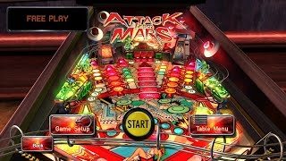 Juego Pinball Arcade - Mesa Mars Attack 💛 💚 💙