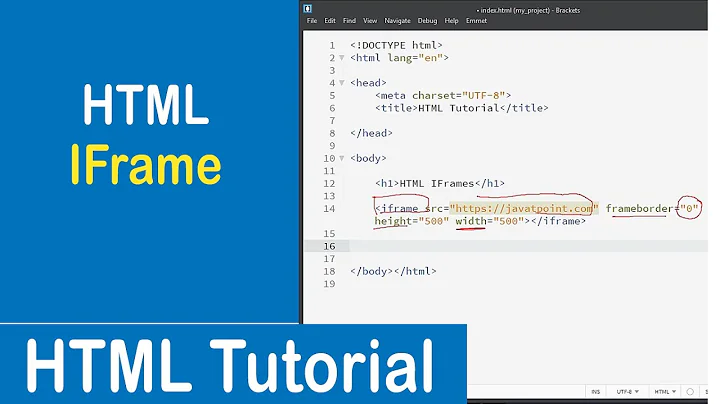 #18 IFrame in HTML | HTML Tutorial