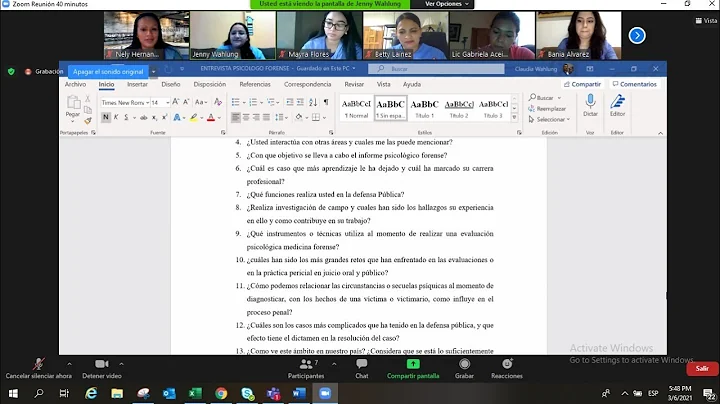 Entrevista a psicloga forense, Lic. Gabriela Aceit...