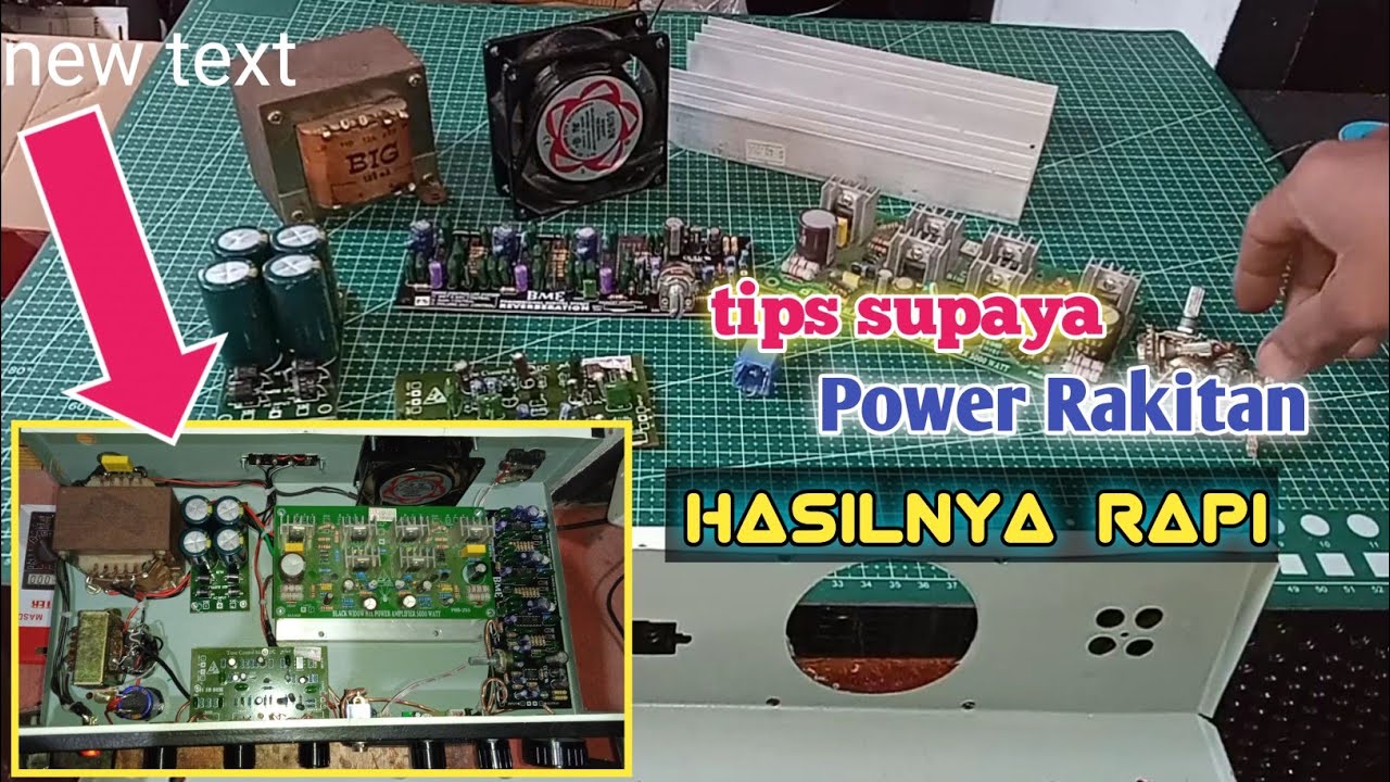 Rahasia POWER RAKITAN hasilnya RAPI || power amplifier - YouTube
