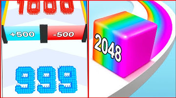 Jelly Run 2048 vs Crowd Number Run 3D | All Levels Gameplay | Android, iOS | Satisfying Mobile Games