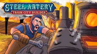CIDADE TA PESADA e fui obrigado a por UM SEGUNDO MOTOR! 🚂 Steel Artery
