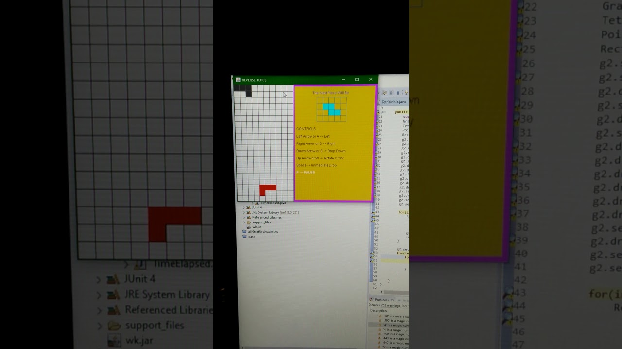 Reverse Tetris Beta Version 1. - YouTube