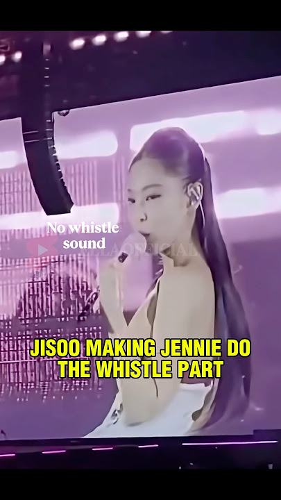 JISOO CHALLENGED JENNIE TO MAKE A WHISTLE 🤣 #jisoo #jennie #jenniekim