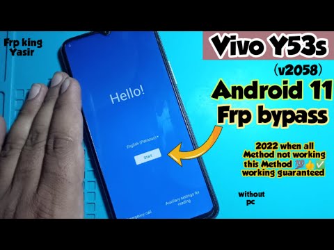 Vivo Y53s FRP Bypass/Vivo V2058 Android 11 Frp Bypass|ALL VIVO ANDROID 11 FRP BYPASS WITHOUT PC|