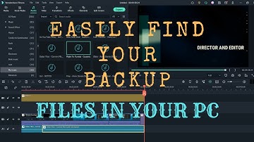 TUTORIAL || How to Find Wondershare Filmora Backups in Your PC/Computer/MacBook