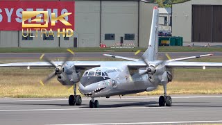 (4K) Antonov An-26 from the Romanian Air Force 810 departure at RAF Fairford RIAT 2023 AirShow