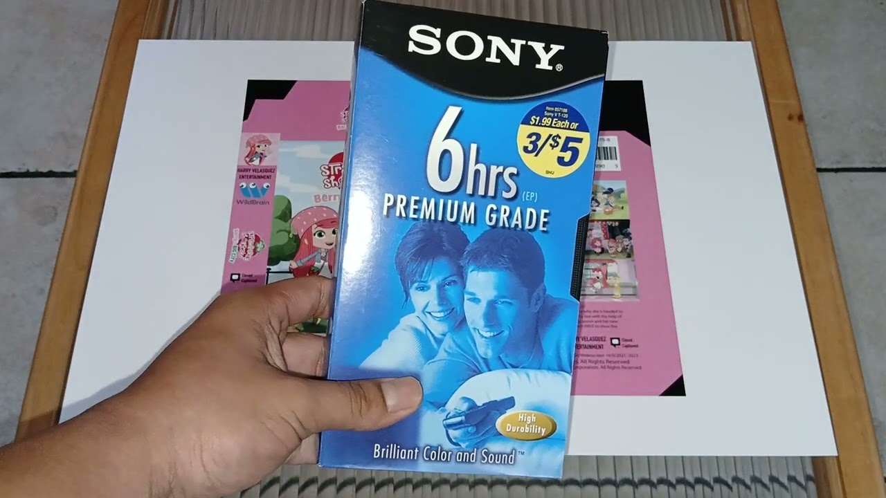 DIY: Strawberry Shortcake: Berry In The Big City VHS Custom Slipcase With Sticker Label On Cassette 