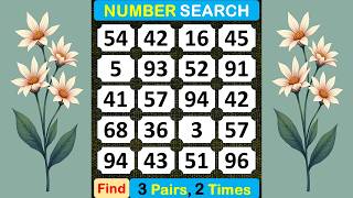 Number Search: Subdue Your Anxiety with Number Hunting #braingame #memory #puzzle #quiz #mindset#467 screenshot 3
