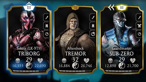mk mobile: faction wars/trying to level up characters