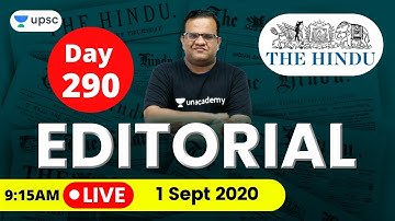 UPSC CSE 2020 | The Hindu Editorial Analysis for IAS Preparation by Ashirwad Sir | 1 September 2020