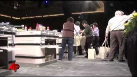 Raw Video: Top Grocery Baggers Compete for $10k