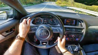 2014 Audi A4 2.0 TFSI quattro S Tronic  POV TEST DRIVE