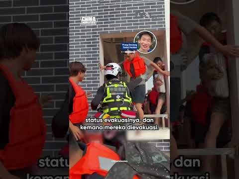 Aksi pemuda di Tiongkok patut ditiru! Selamatkan 625 saat banjir melanda #heroik #daaitv #anak