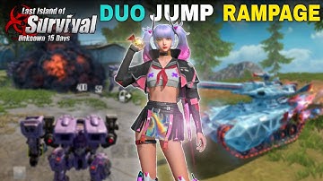 DUO JUMP RAMPAGE SERVER 5 HRS BEFORE BADGE 🎖️ | LAST ISLAND OF SURVIVAL GAMEPLAY #lios