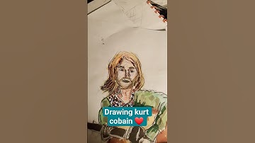 drawing kurt cobain ❤️ #guitar #nirvana #music