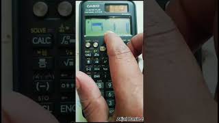 How to calculate determinant and matrix in calculator fx-991es plus