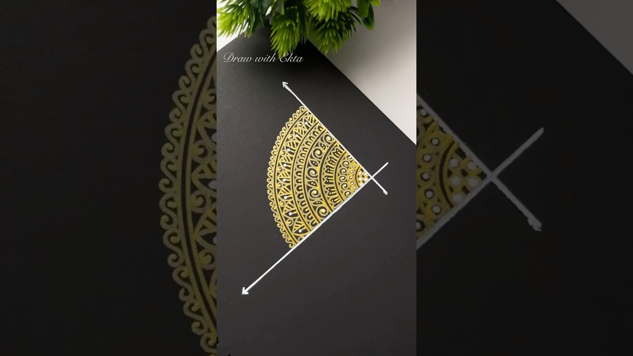 Draw an easy mandala with me ˚˖𓍢ִ໋💘✧˚⋆.🌈🖌️༘⋆