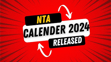 NEET CUET JEE EXAM DATES ? || NTA CALENDER 2024 Released