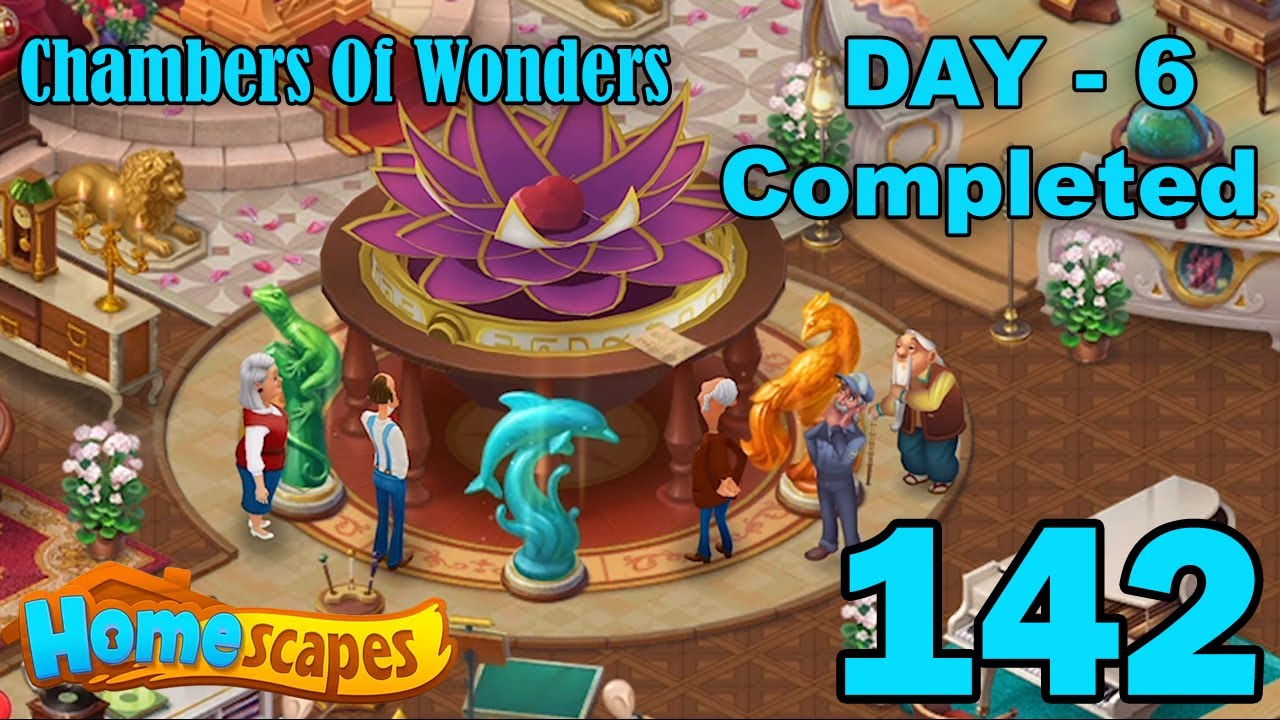 Homescapes New Area Chamber of Wonders - Day 6 Completed - Part 142 -  YouTube