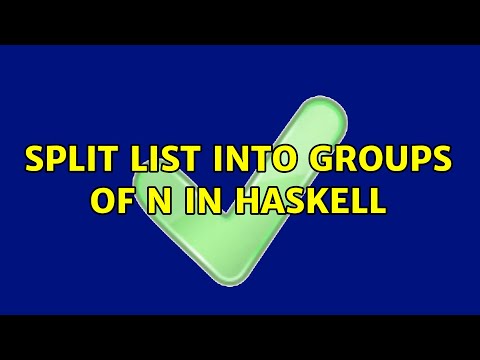 Split list into