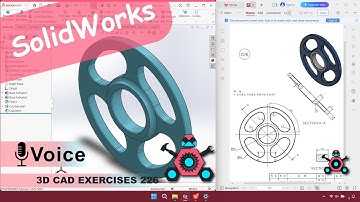 SolidWorks | 3D CAD EXERCISES 226 | StudyCadCam | Solution Tutorial |