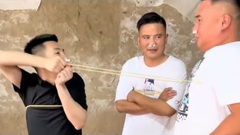 Funny Chinese Rubber Band Challenge 😁 | Don