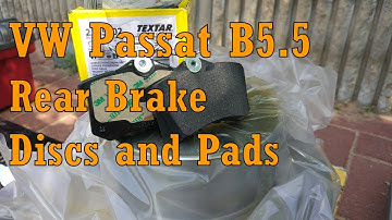 Volkswagen Passat B5.5 Replacement of the Rear Brake Disc and Pads