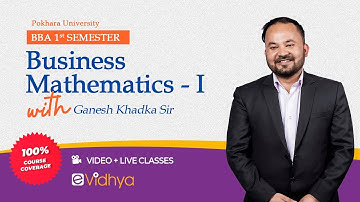 Logarithm and exponential function |  Ganesh Khadka | eVidhya | MBS  | MBA | BBA