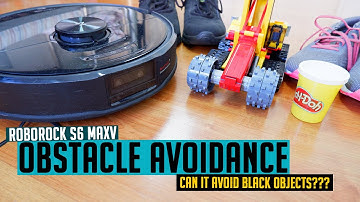 Roborock S6 MaxV Obstacle Avoidance & Navigation Test (Can It Avoid Black Objects???)