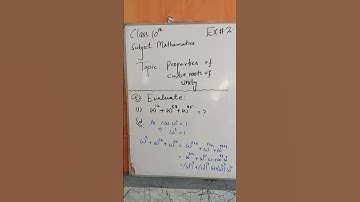 Class 10th maths, Using properties of cube roots of unity, EX#2.2, Q#2#mathematics #shorts