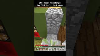 Day 526 Minecraft build challenge - ONE BLOCKS BUILD