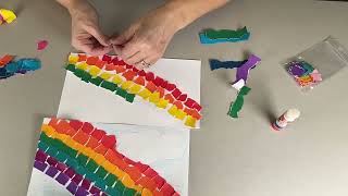 Take & Make Craft - Torn Paper Rainbow