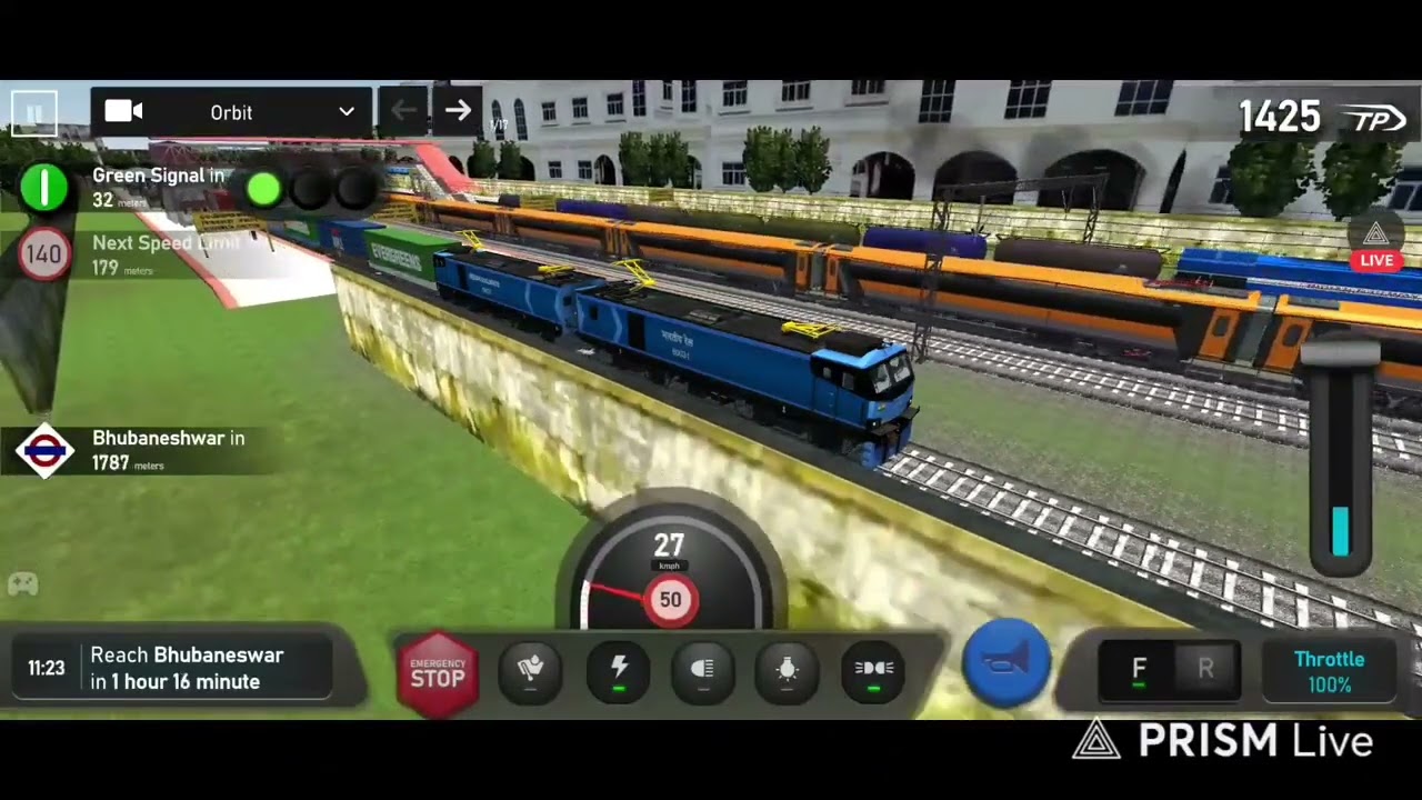 WAG-12 With Container Train | Chennai Central to Howrah Route | Android Gameplay | 