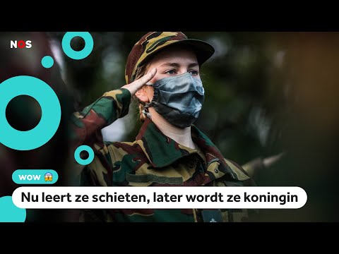 De kroonprinses van België zit in het leger