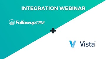 Followup CRM & Viewpoint Vista Webinar