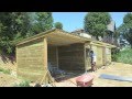 Building horse stables  time lapse