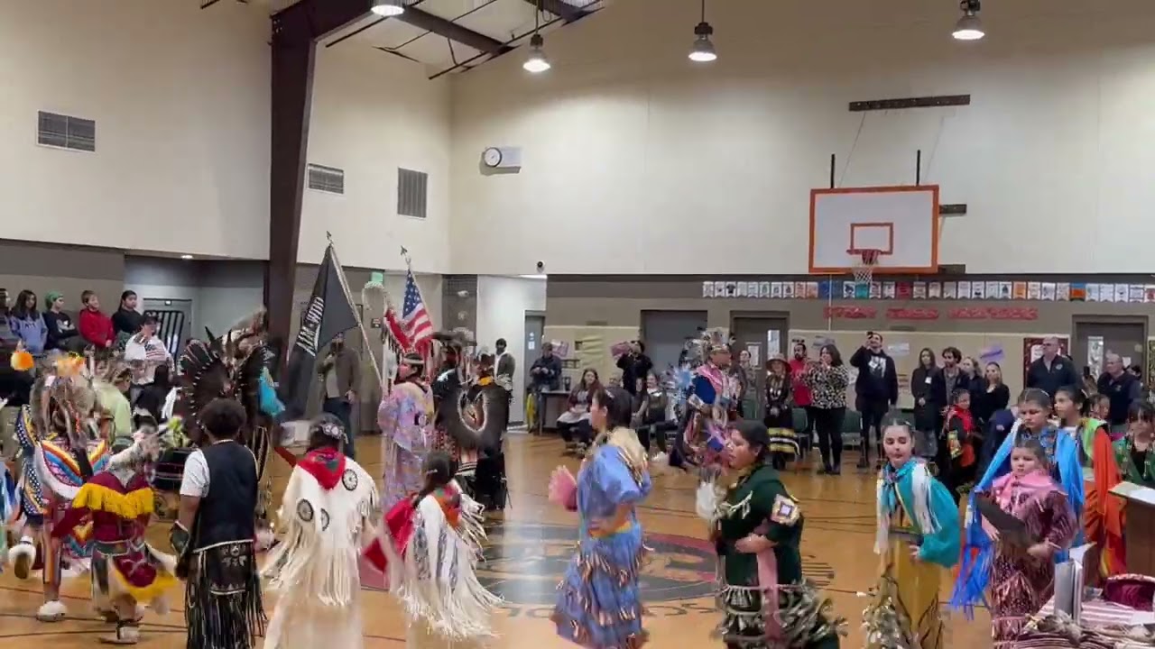 Veterans Day Assembly Grand Entry 2025 at the Wa He Lut Indian School 