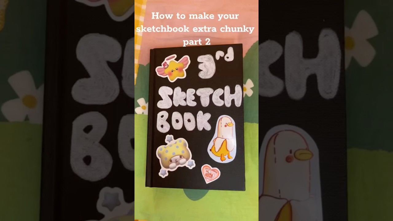 Как сделать свой скетчбук особенно толстым, часть вторая ✏️ #скетчбук #толстыйскетчбук #турпоскет...