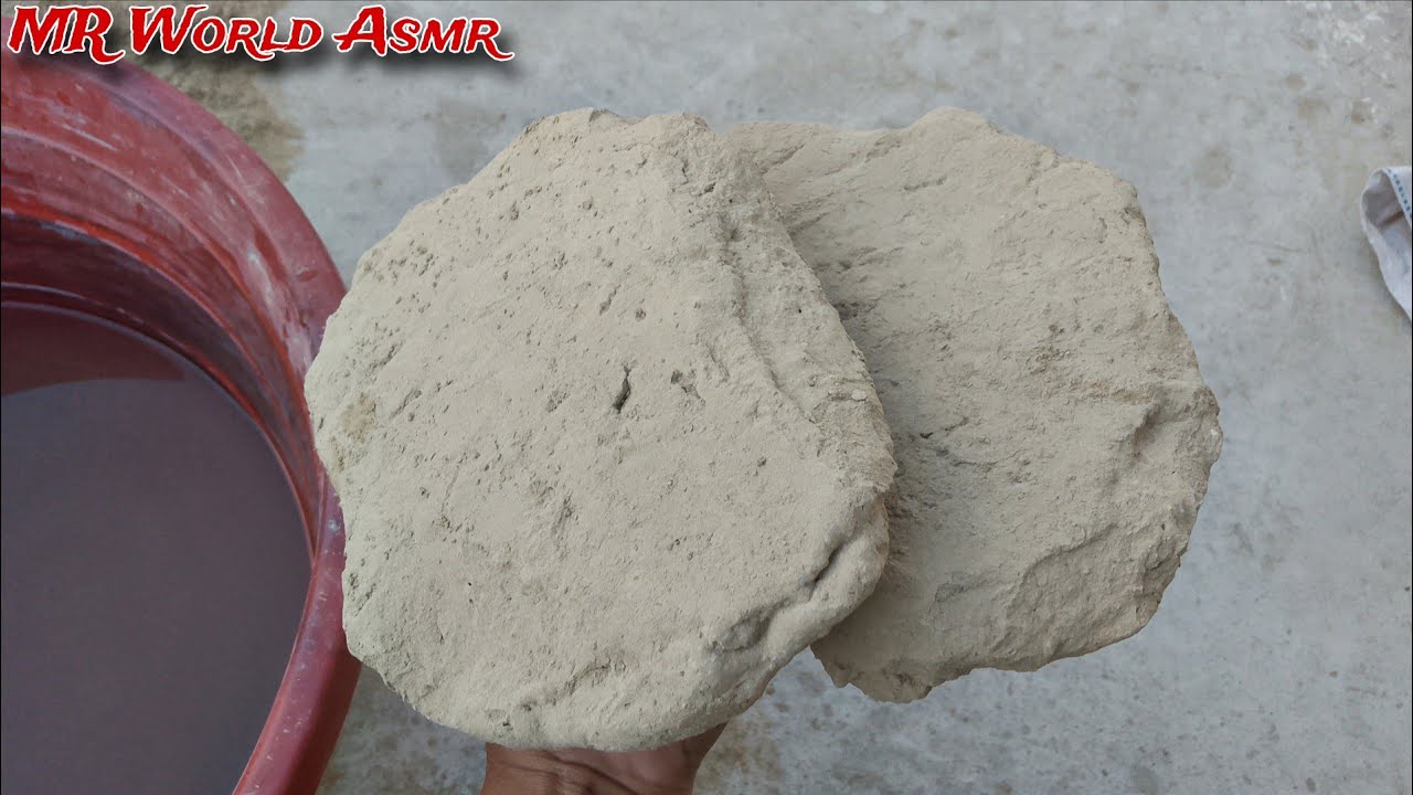 New bombastic🔥 Requested video Pure mud dirt Dipping & Crumbling on floor Satisfyingvideo